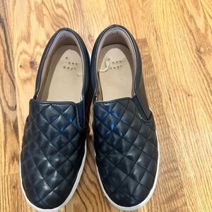 a new day Quilted Black Slip-On Flats